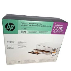 HP Envy 6155e All-in-One Printer White Wireless Inkjet Color Photo New